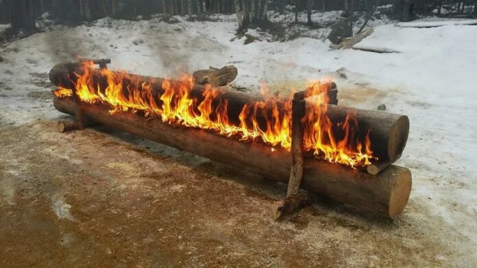 Как развести костер в сырой зиме